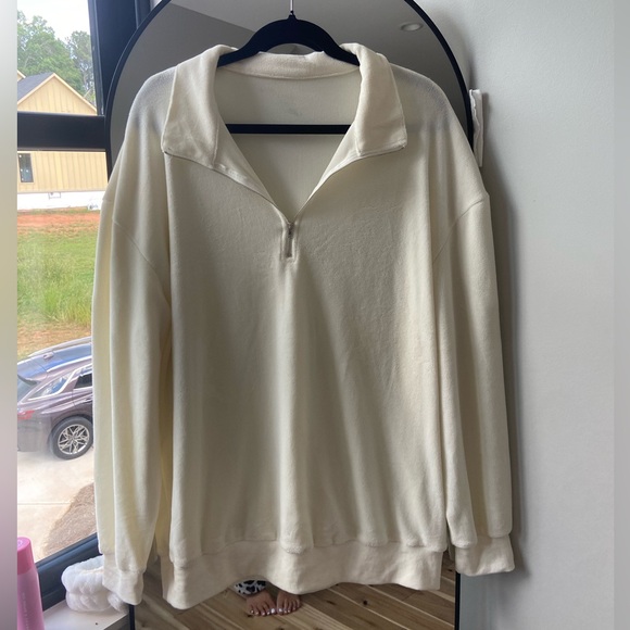 Solid Quarter Zip Sweatshirt - Picture 5 of 8